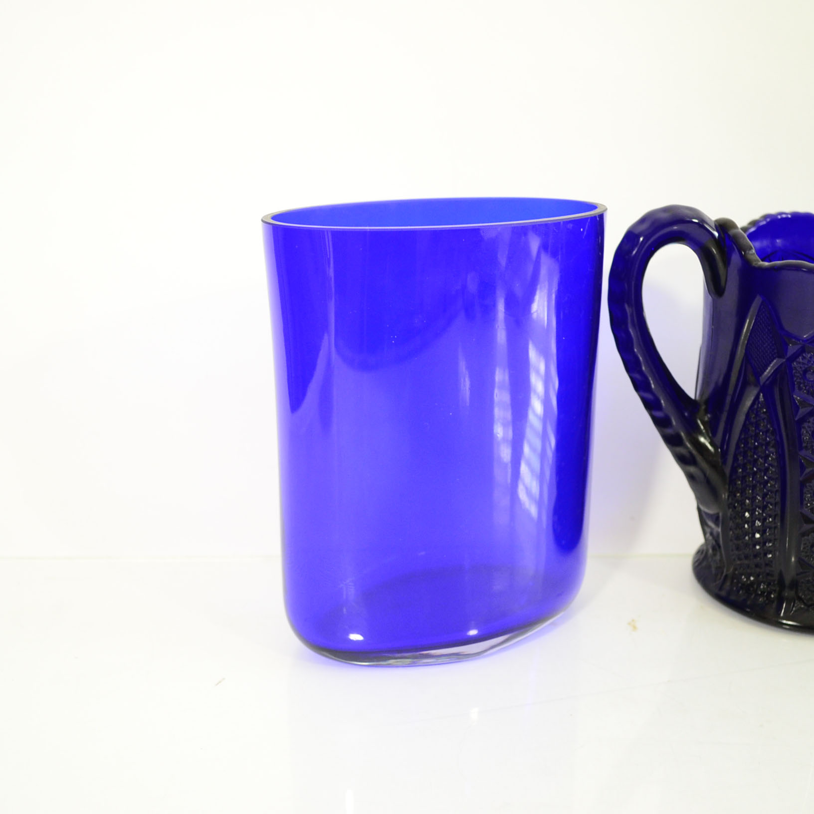 Collection Of Cobalt Blue Glass Decor