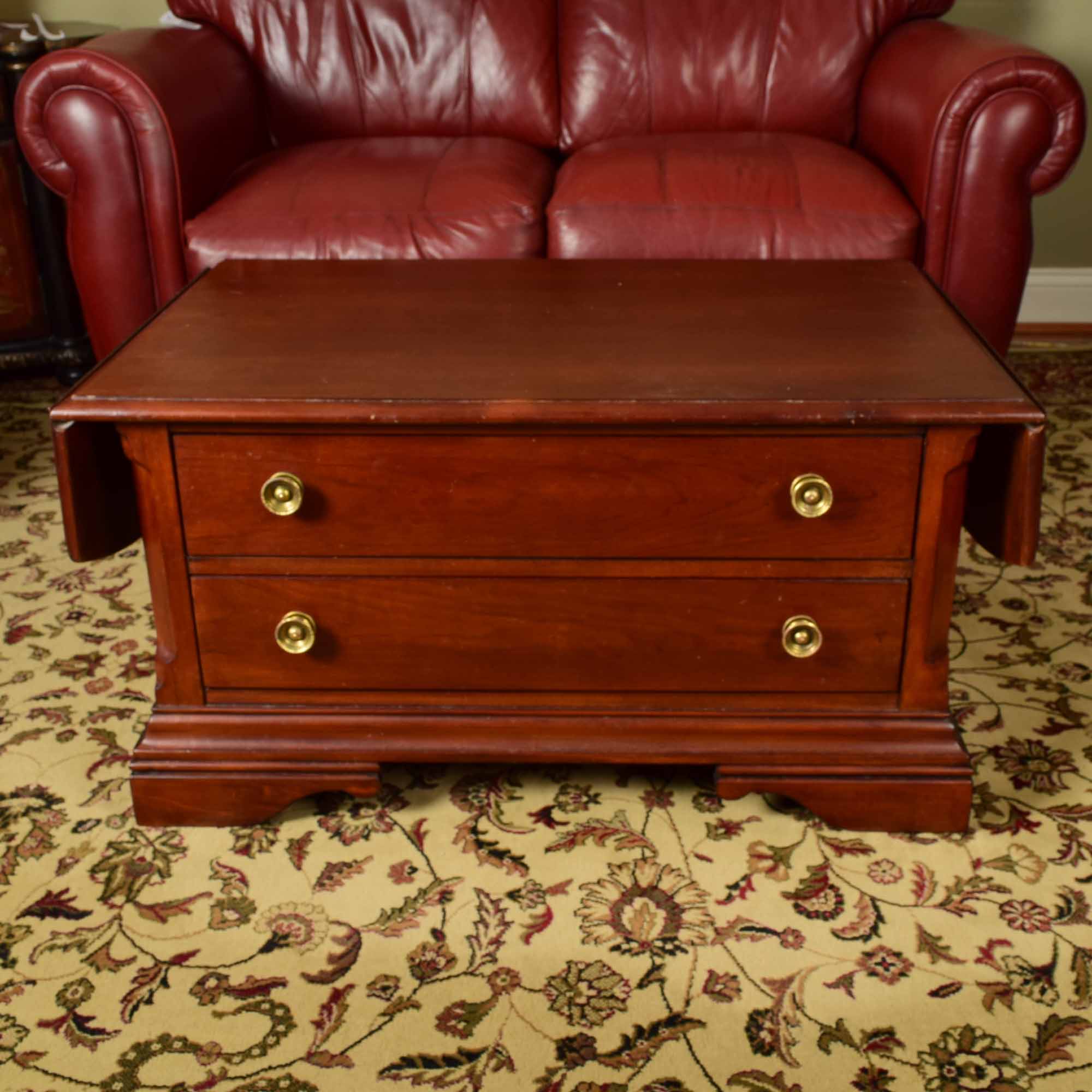 Broyhill Cherry Drop Leaf Coffee Table