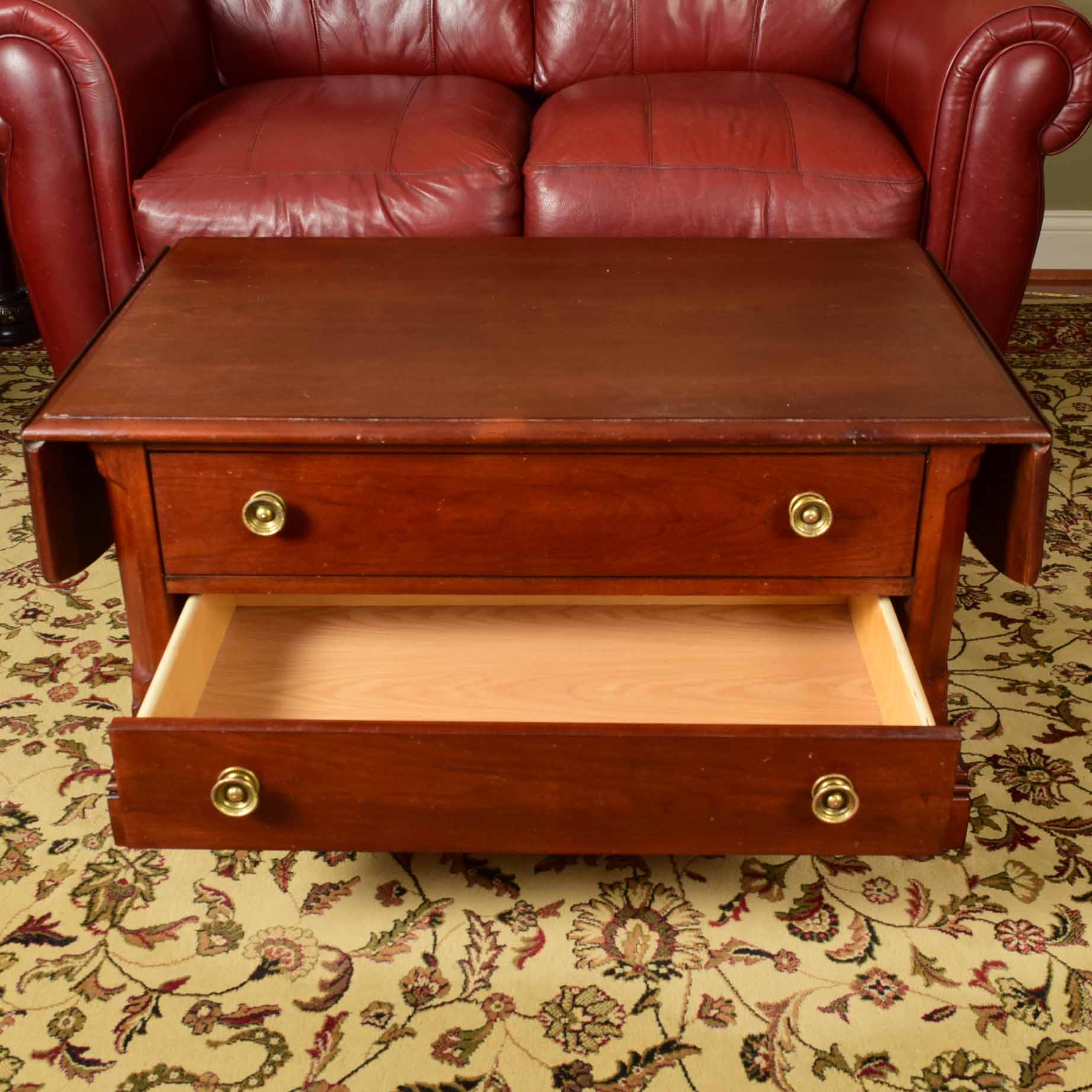 Broyhill Cherry Drop Leaf Coffee Table