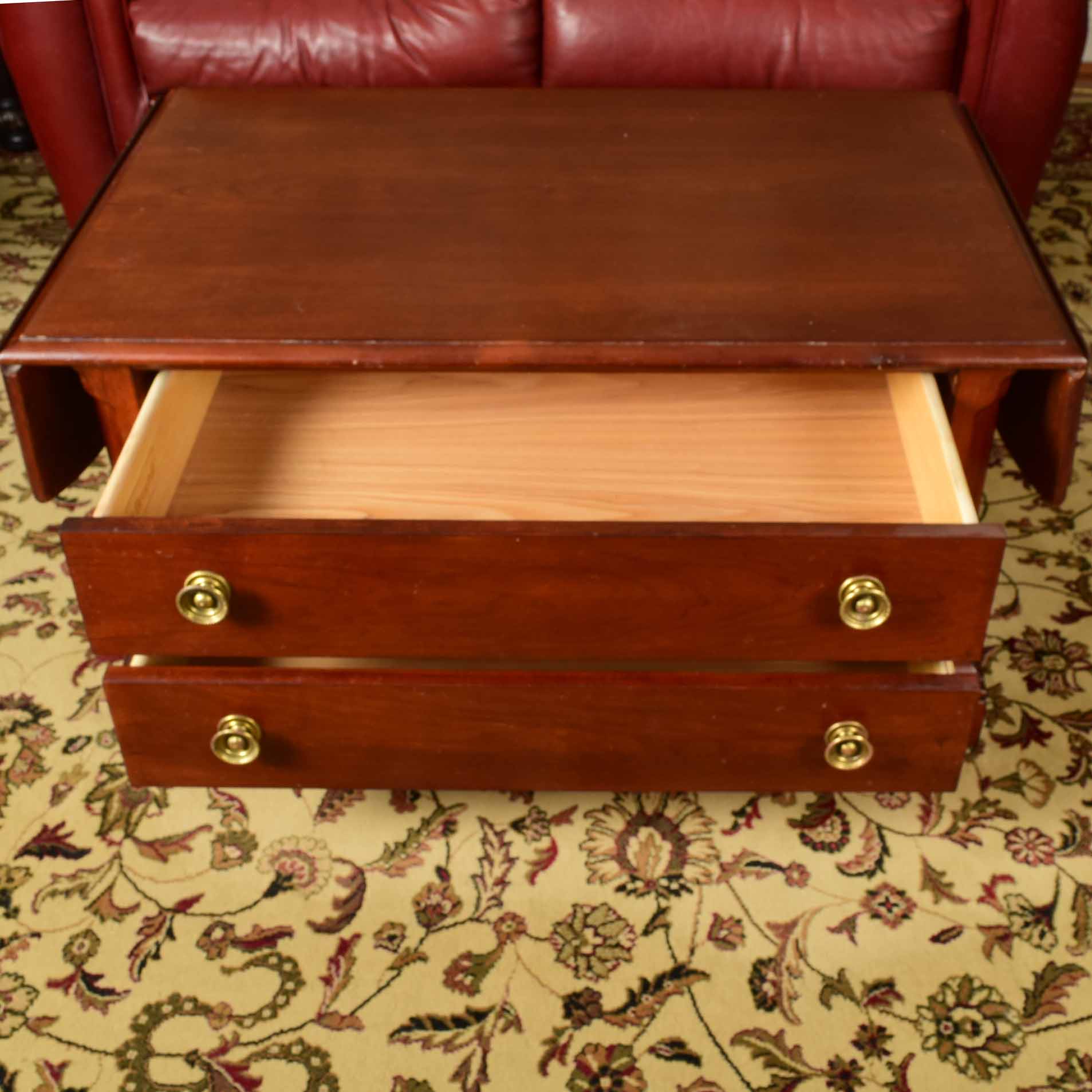Broyhill Cherry Drop Leaf Coffee Table