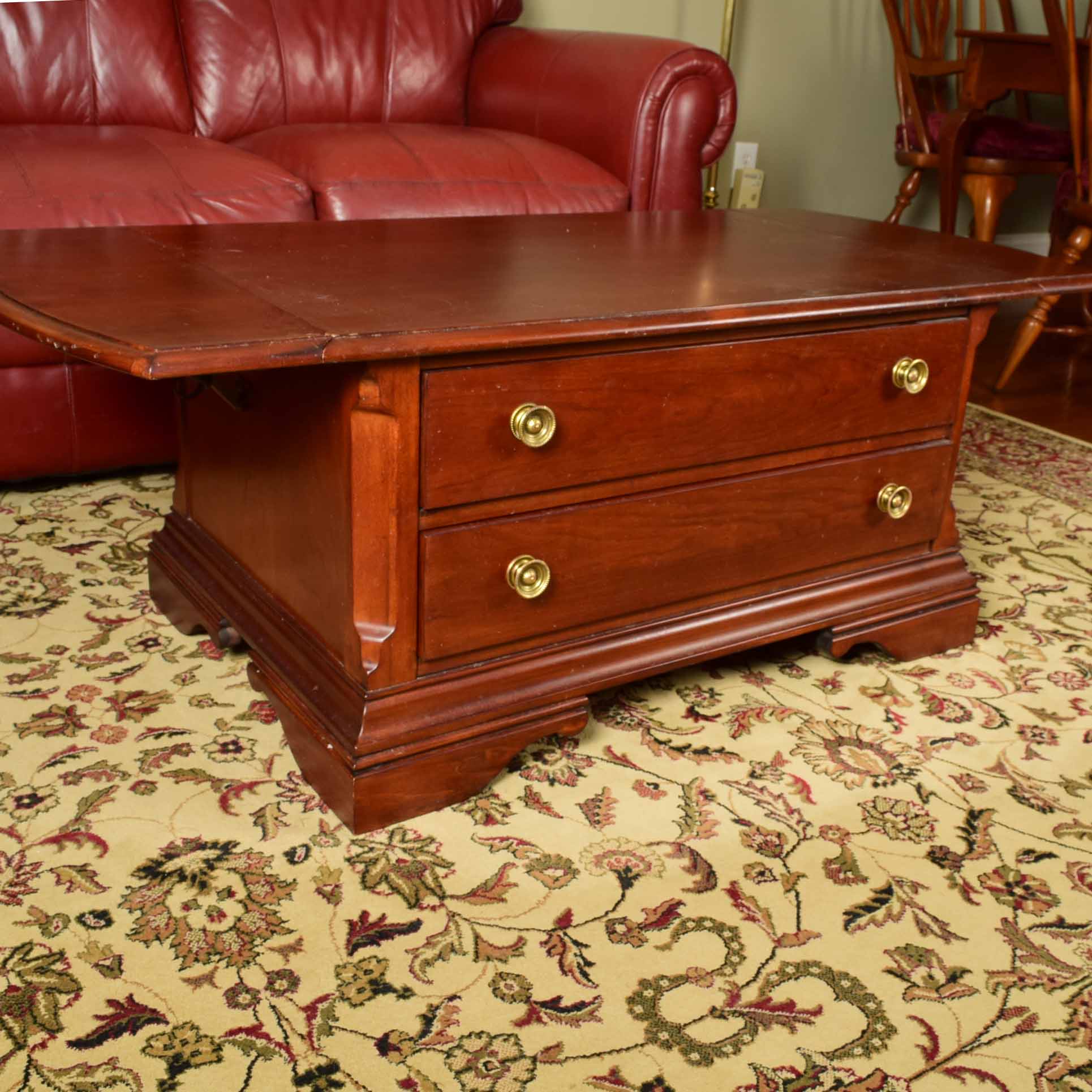 Broyhill Cherry Drop Leaf Coffee Table