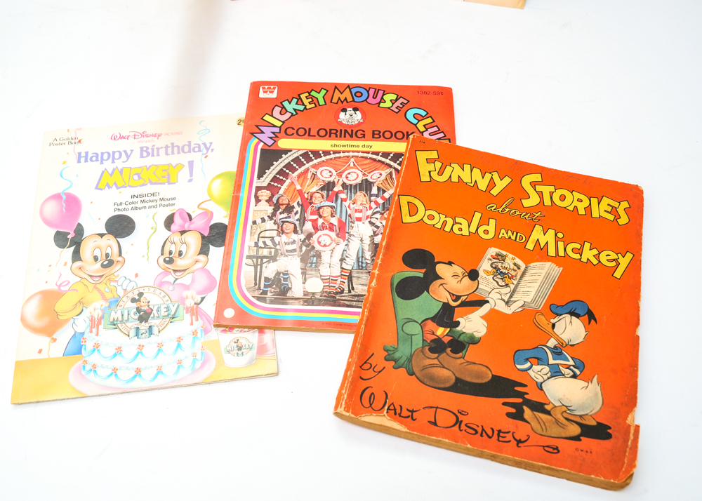 Vintage Mickey Mouse and Walt Disney Children's Books
