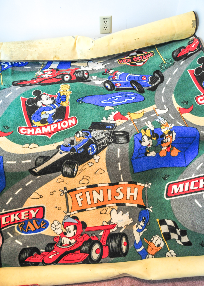 Vintage Mickey Mouse Bedspread and Rugs