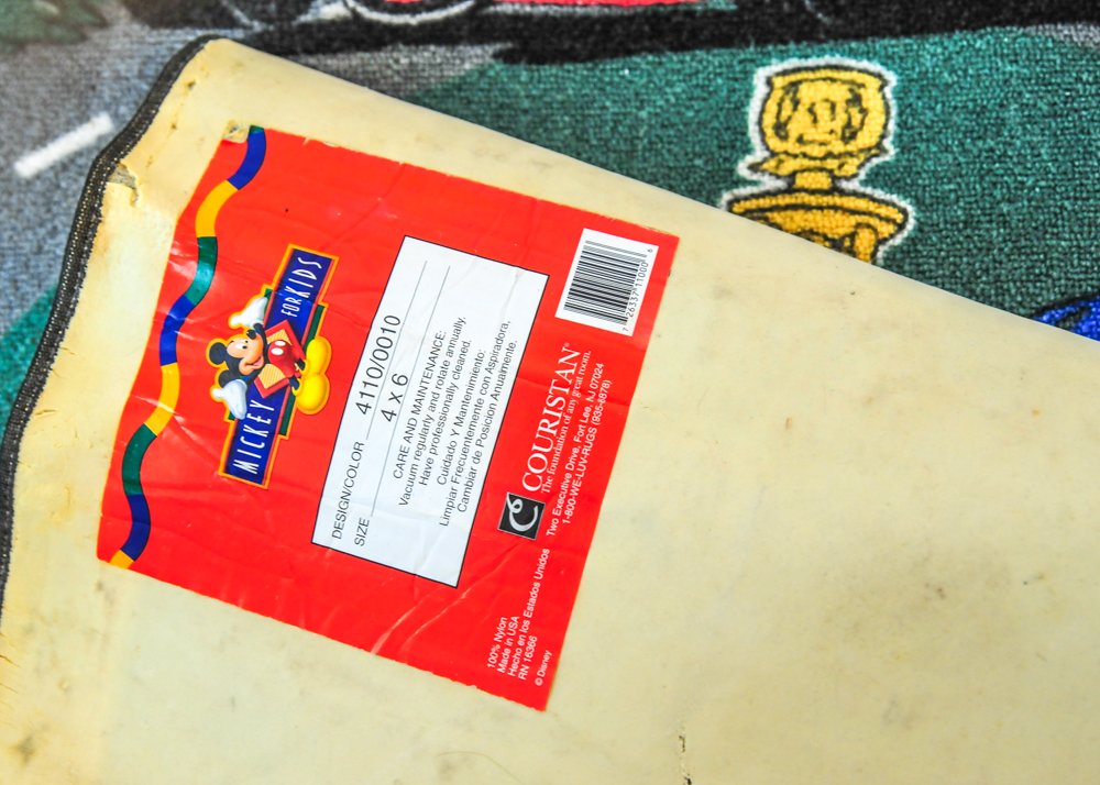 Vintage Mickey Mouse Bedspread and Rugs