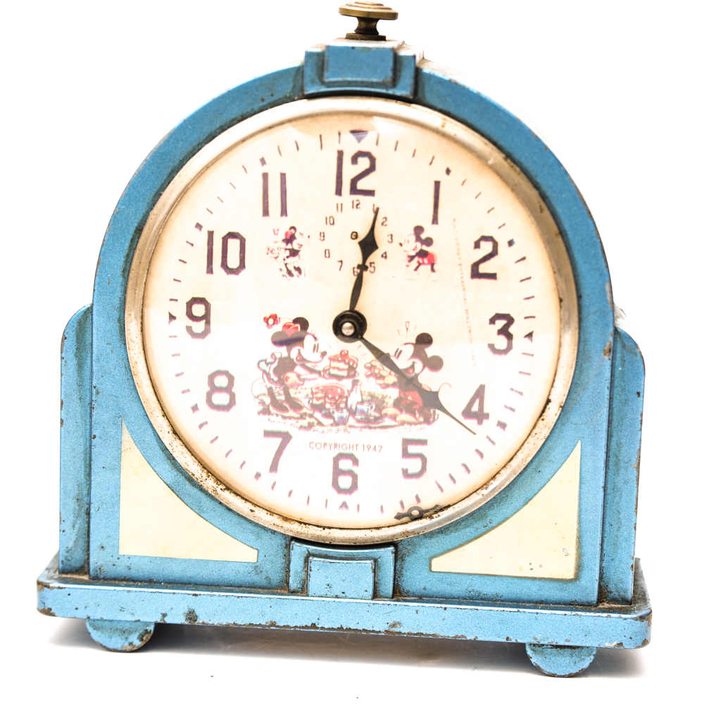 Seiko Jukebox Clock and Vintage Mickey Mouse Clock