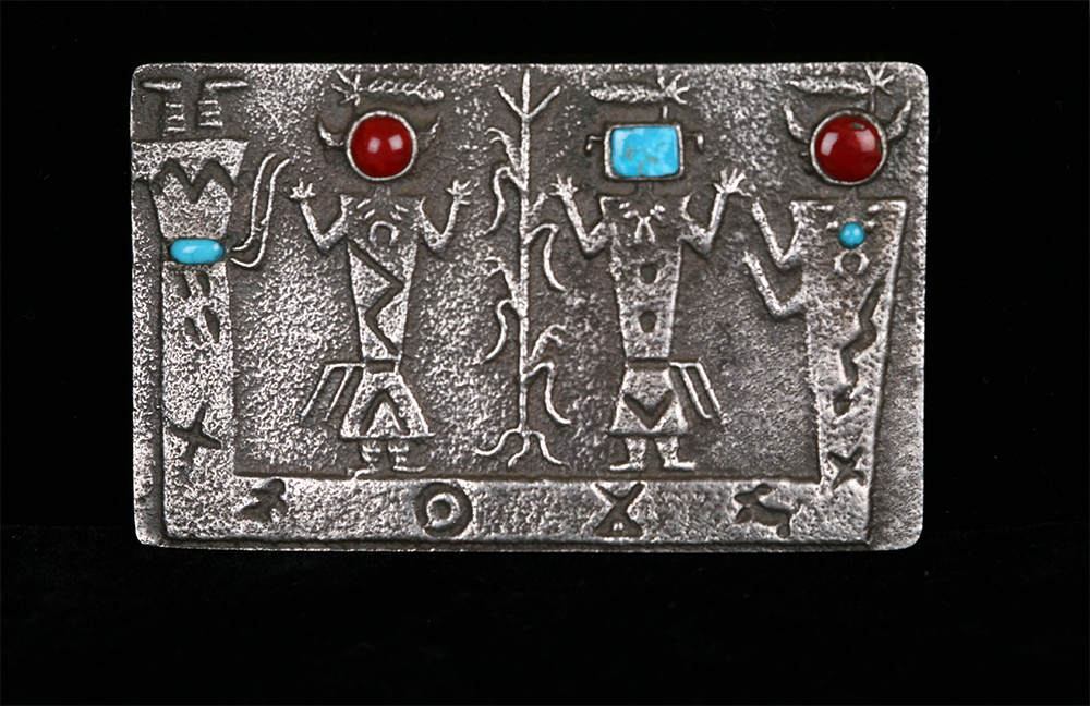 Sterling Silver Lee Begay Navajo Belt Buckle