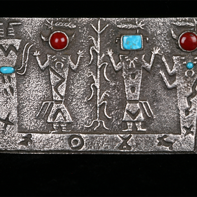 Sterling Silver Lee Begay Navajo Belt Buckle