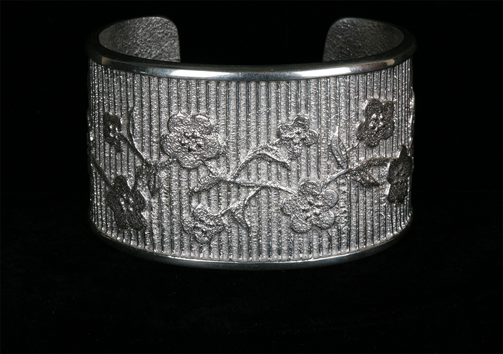 Sterling Silver Rebecca T. Begay Navajo Cuff Bracelet