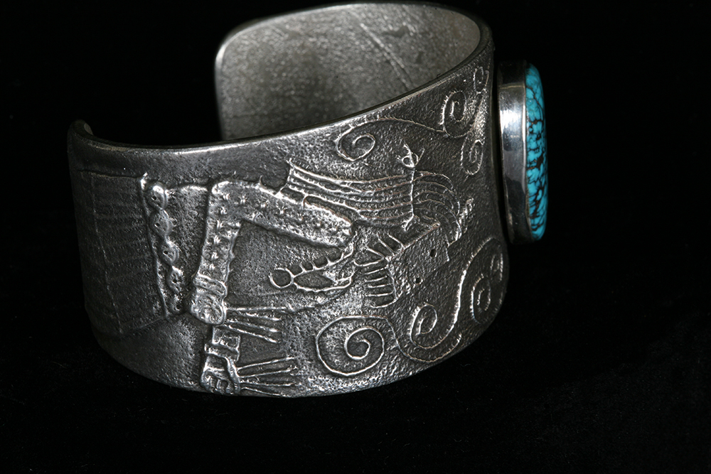 Sterling Silver Philander Begay Navajo Cuff Bracelet