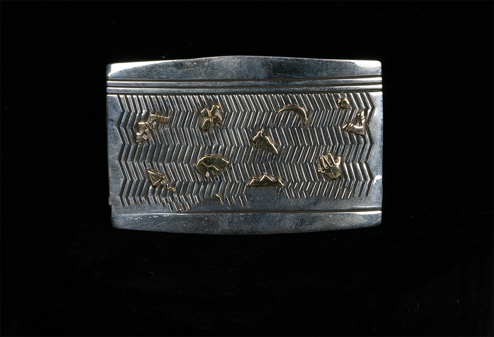 Sterling Silver Kee Yazzie Navajo Belt Buckle