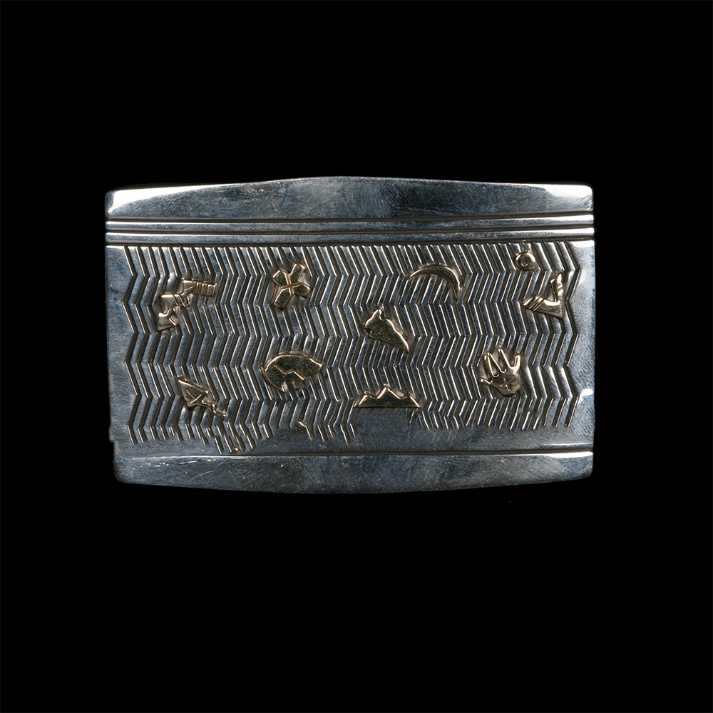 Sterling Silver Kee Yazzie Navajo Belt Buckle