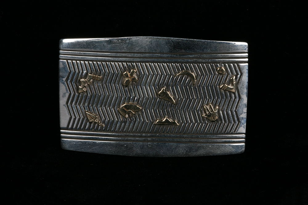 Sterling Silver Kee Yazzie Navajo Belt Buckle