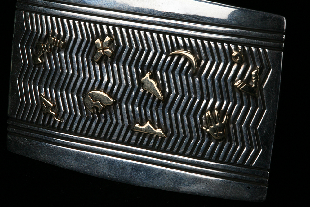 Sterling Silver Kee Yazzie Navajo Belt Buckle
