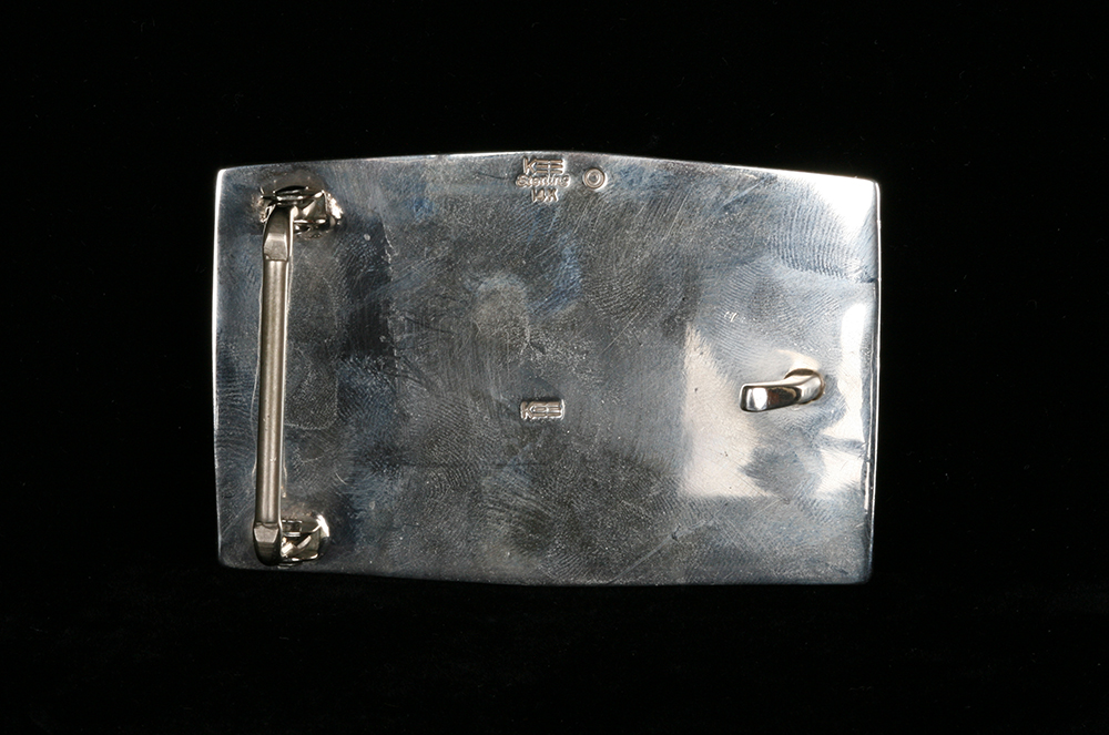 Sterling Silver Kee Yazzie Navajo Belt Buckle