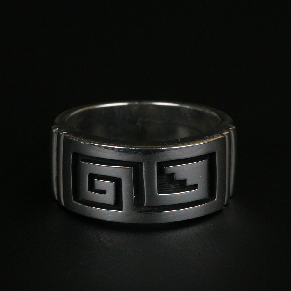 Sterling Silver Ramon Dalangyawma Navajo Ring