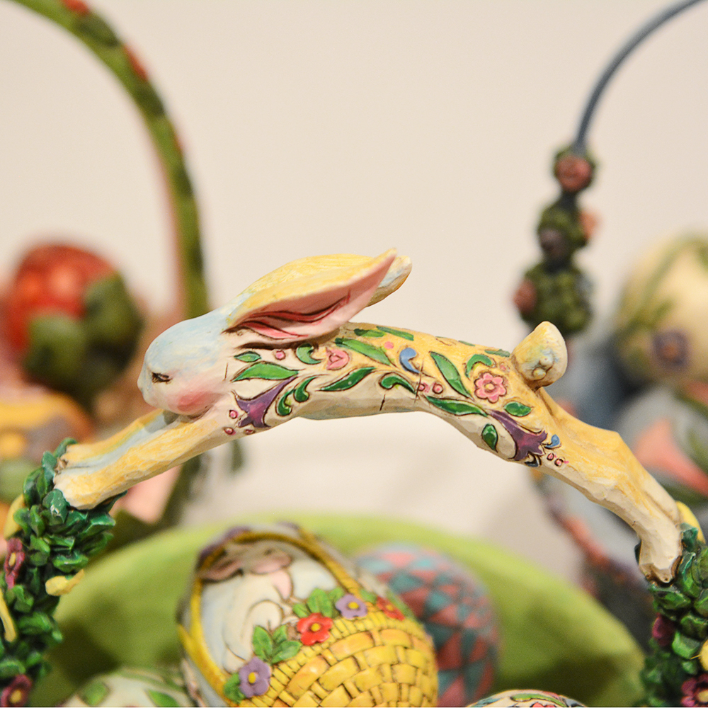 Jim Shore Carved Wooden Easter Baskets