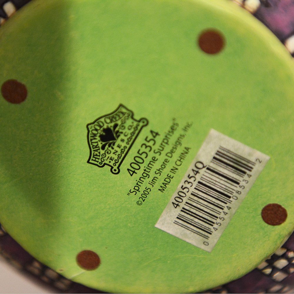 Jim Shore Carved Wooden Easter Baskets