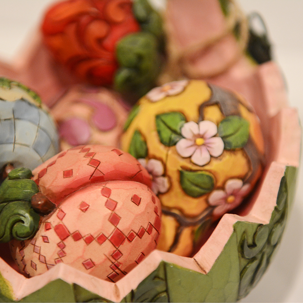 Jim Shore Carved Wooden Easter Baskets