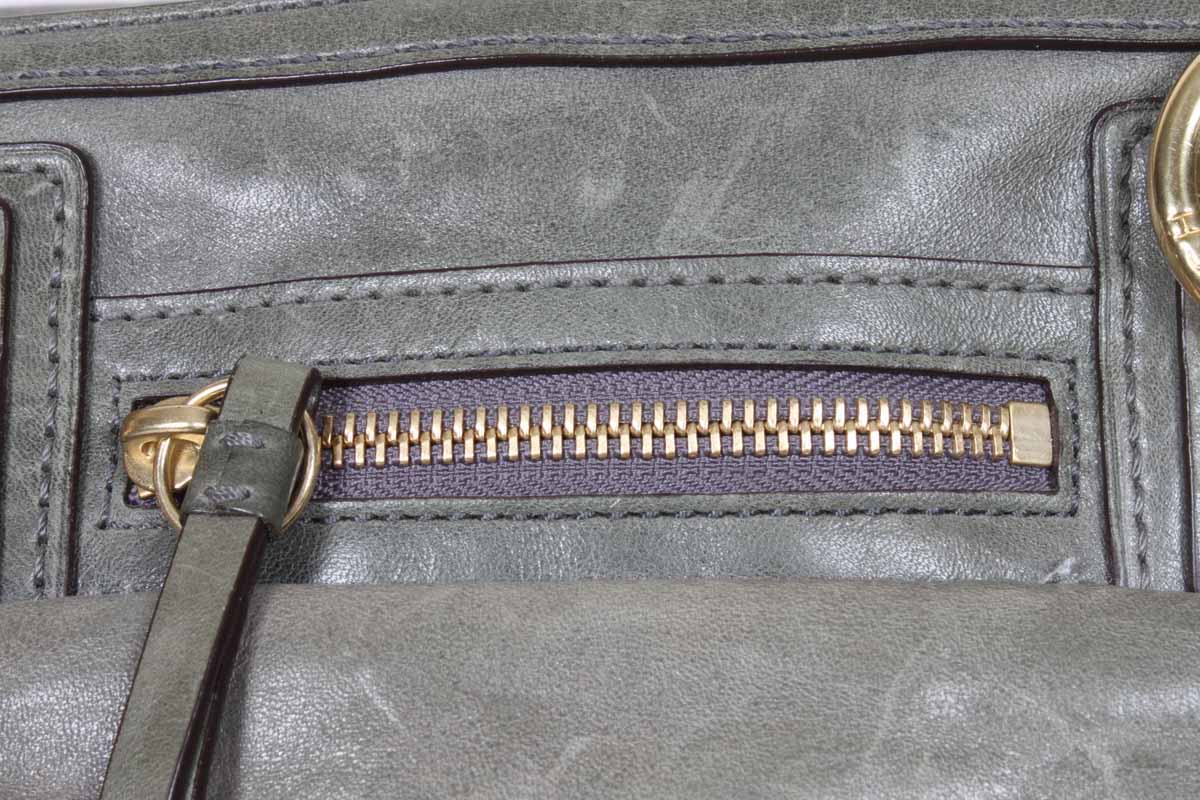 Coach "Lindsay Hampton" Leather Handbag