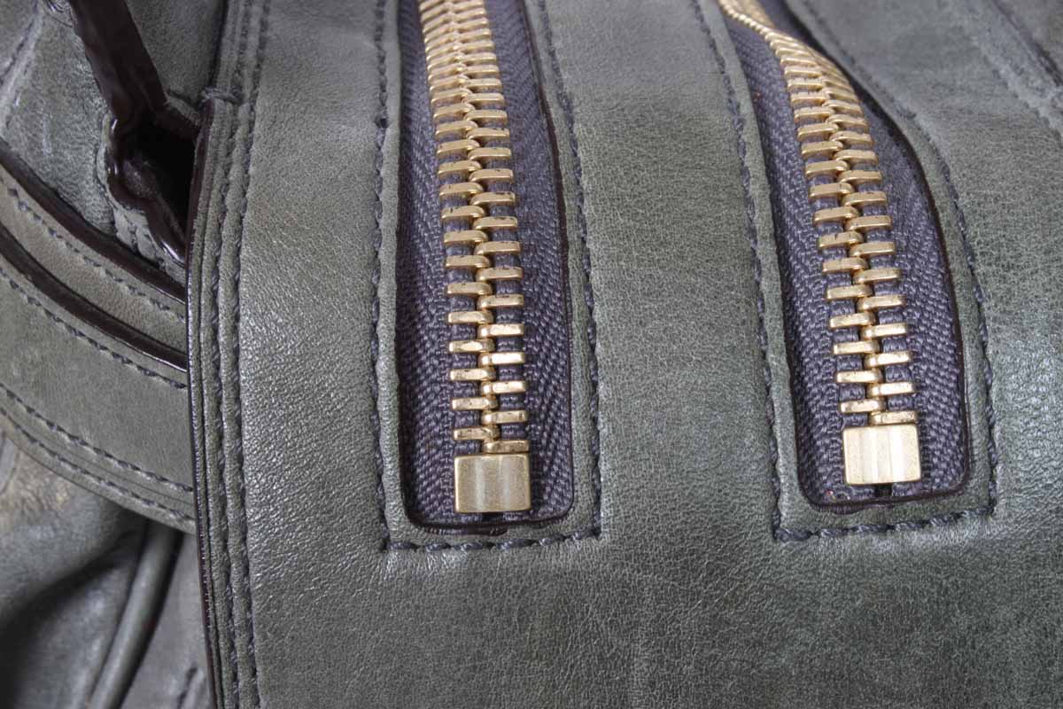 Coach "Lindsay Hampton" Leather Handbag