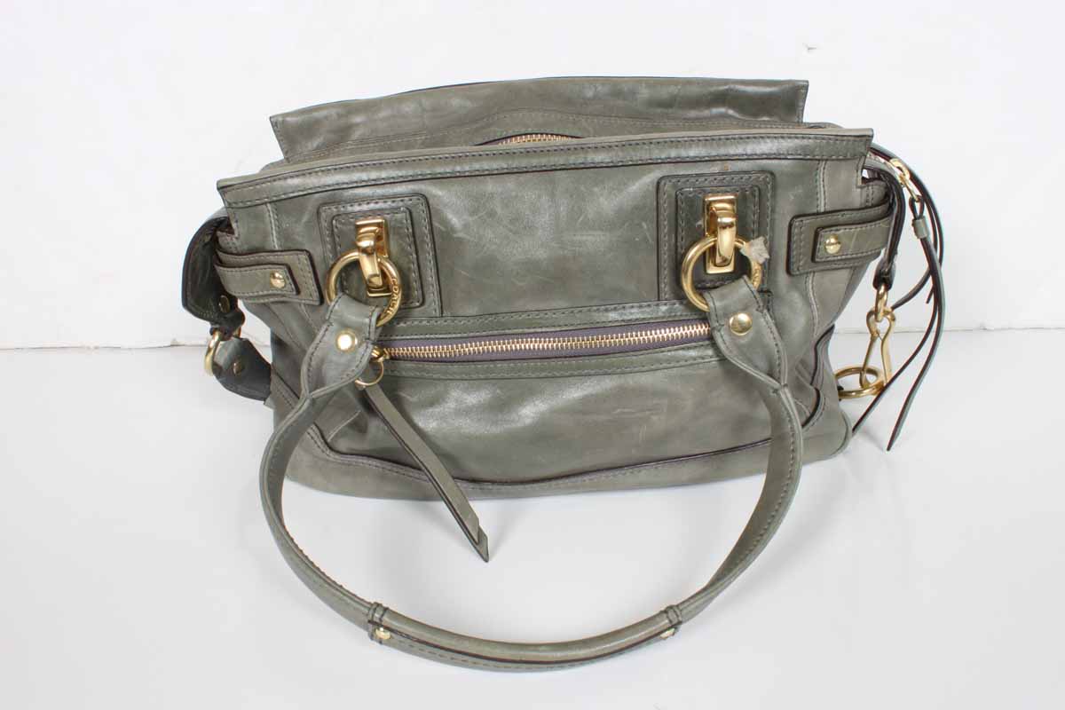 Coach "Lindsay Hampton" Leather Handbag