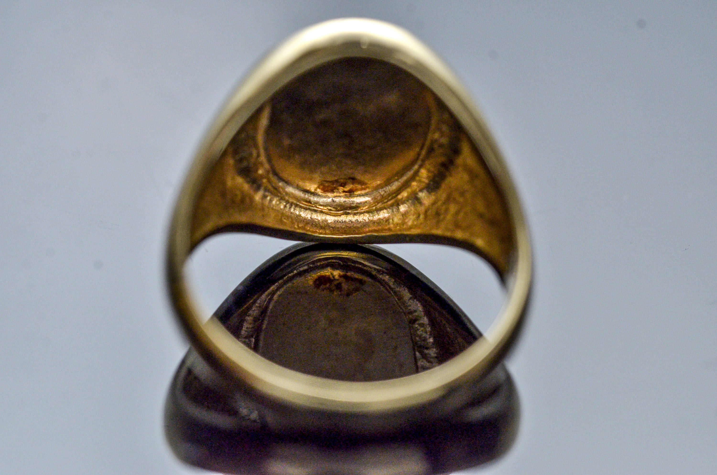 10K Yellow Gold Men's Golf Ring