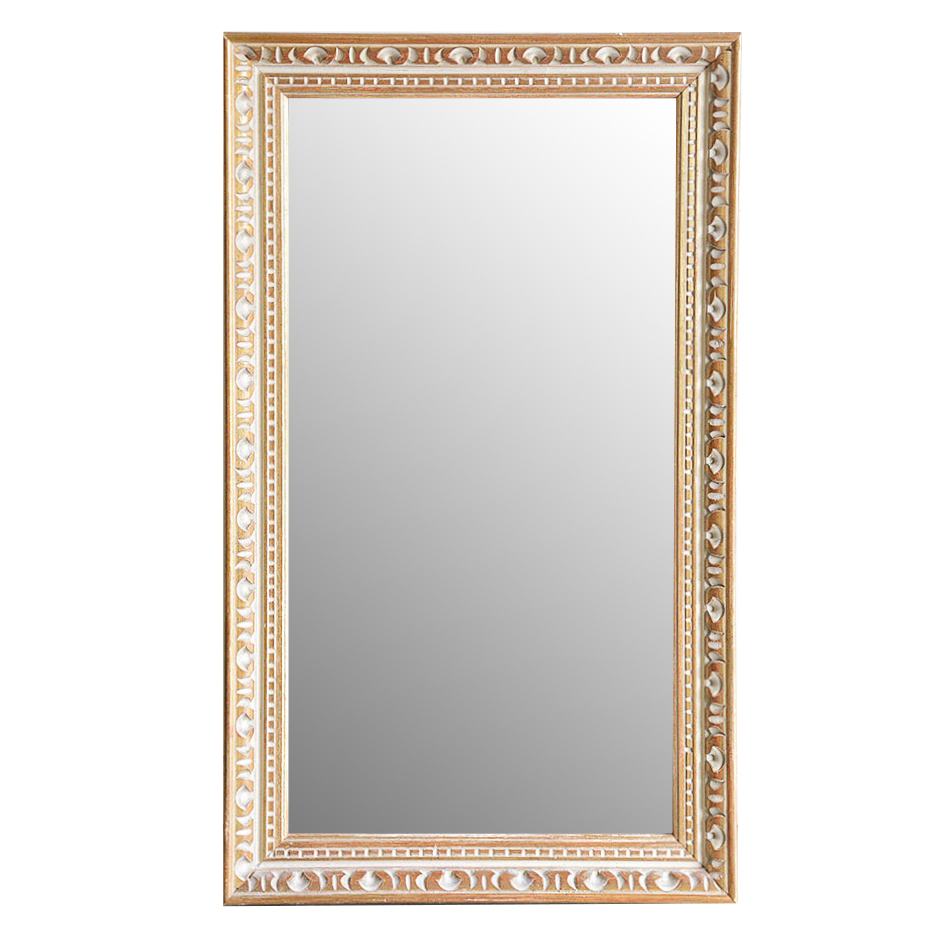 Carved Pattern Framed Wall Mirror