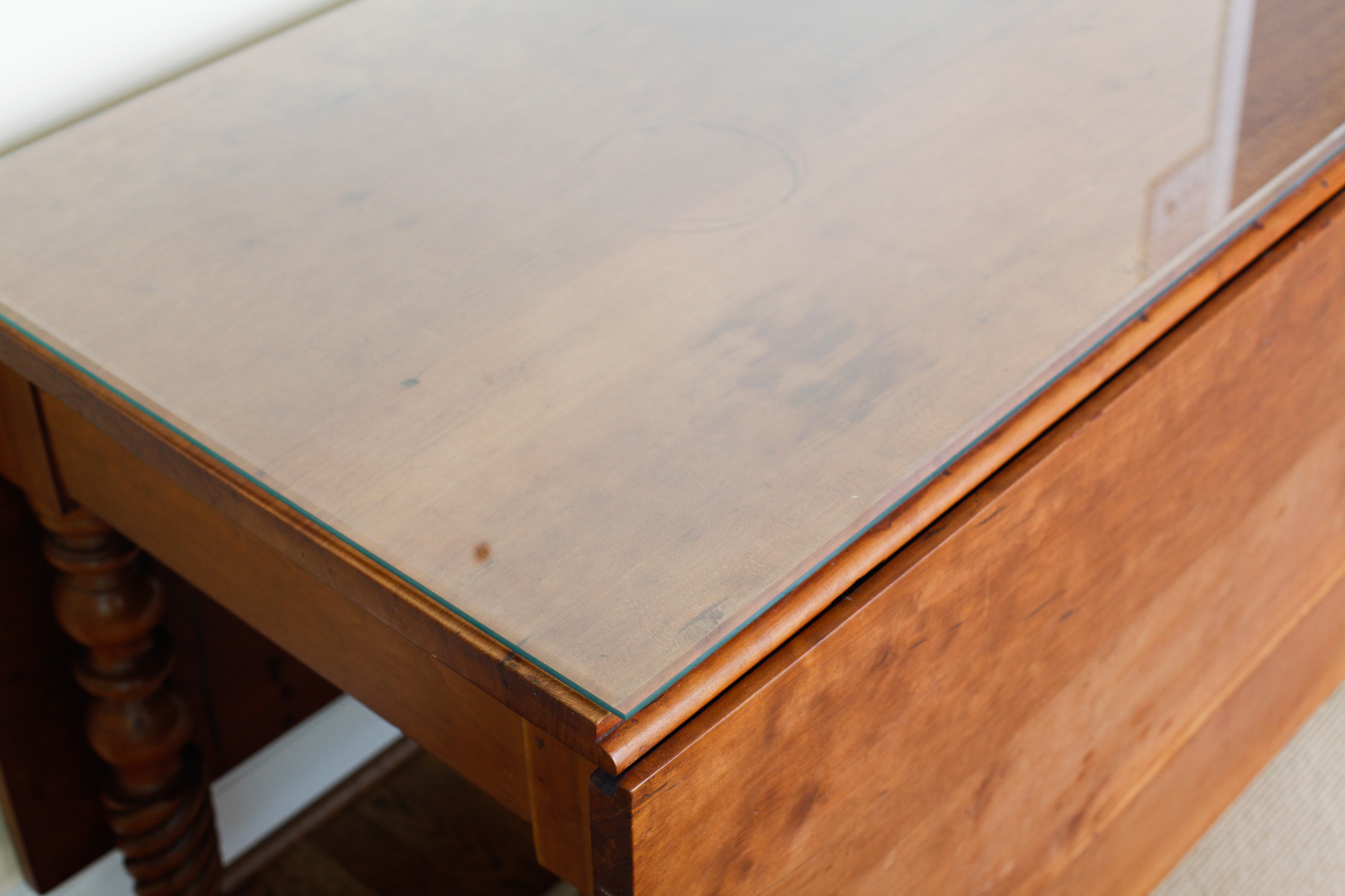 Antique Cherry Dining Table Circa Pre-Civil War Era