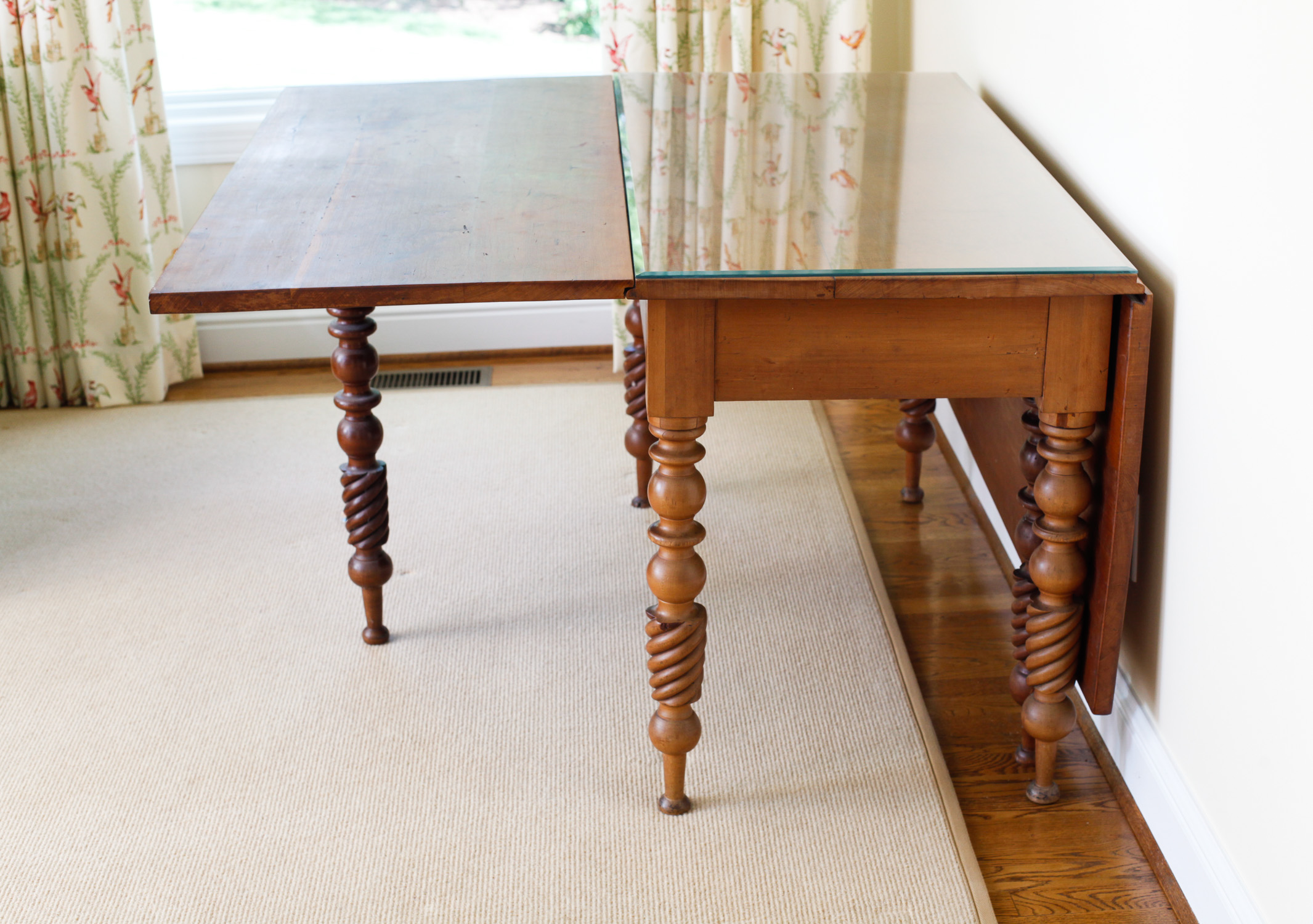 Antique Cherry Dining Table Circa Pre-Civil War Era