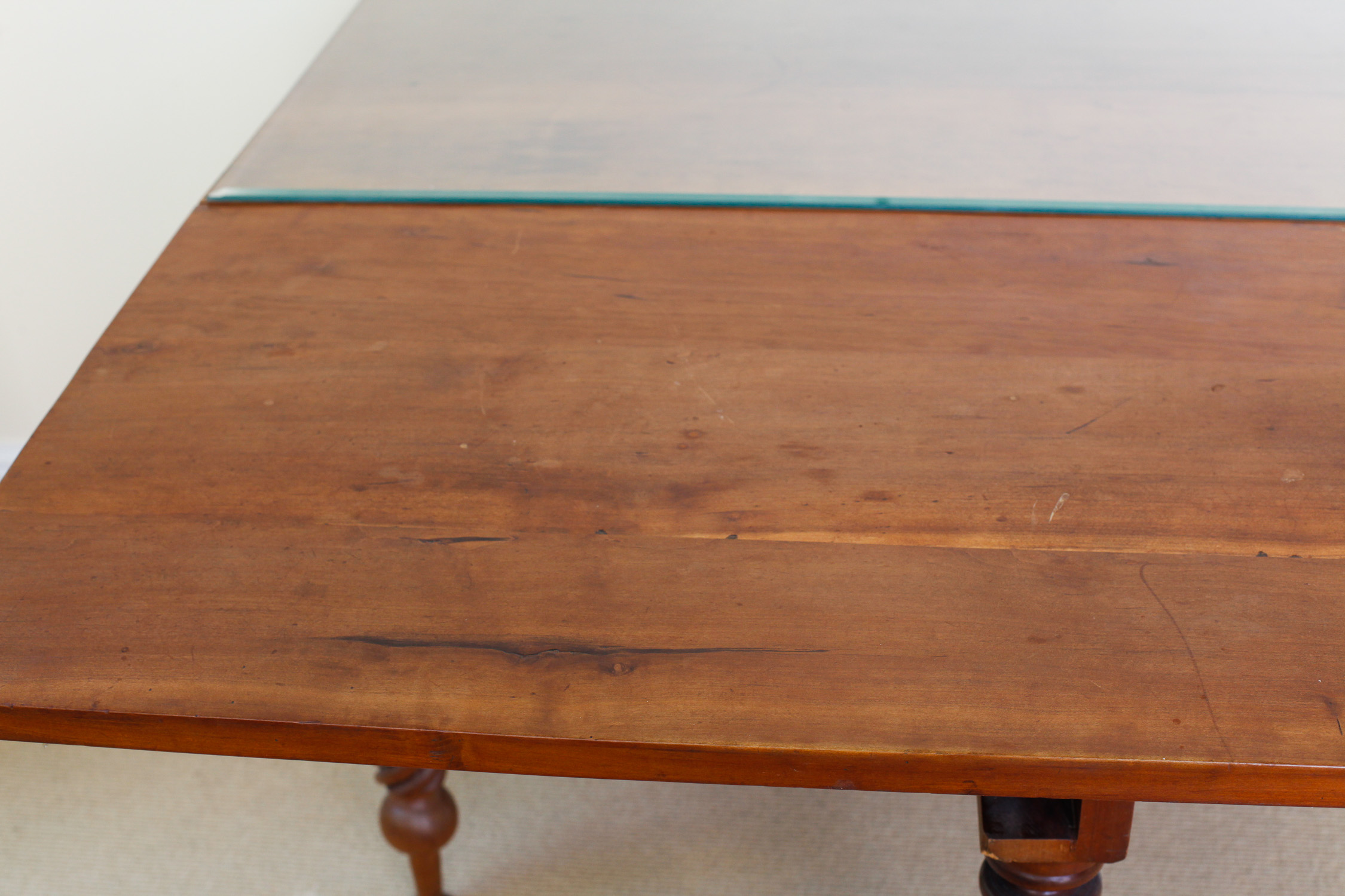 Antique Cherry Dining Table Circa Pre-Civil War Era