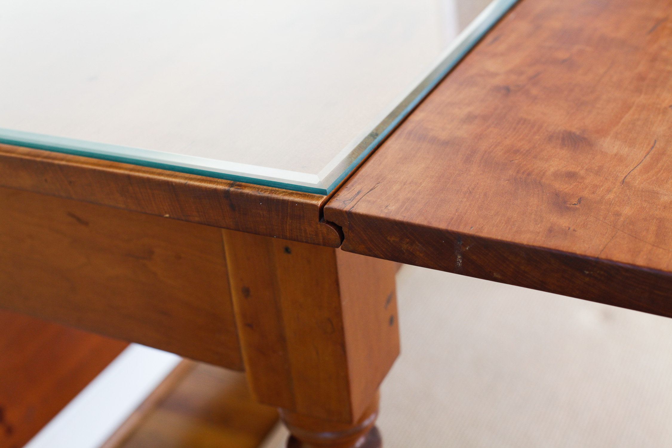 Antique Cherry Dining Table Circa Pre-Civil War Era