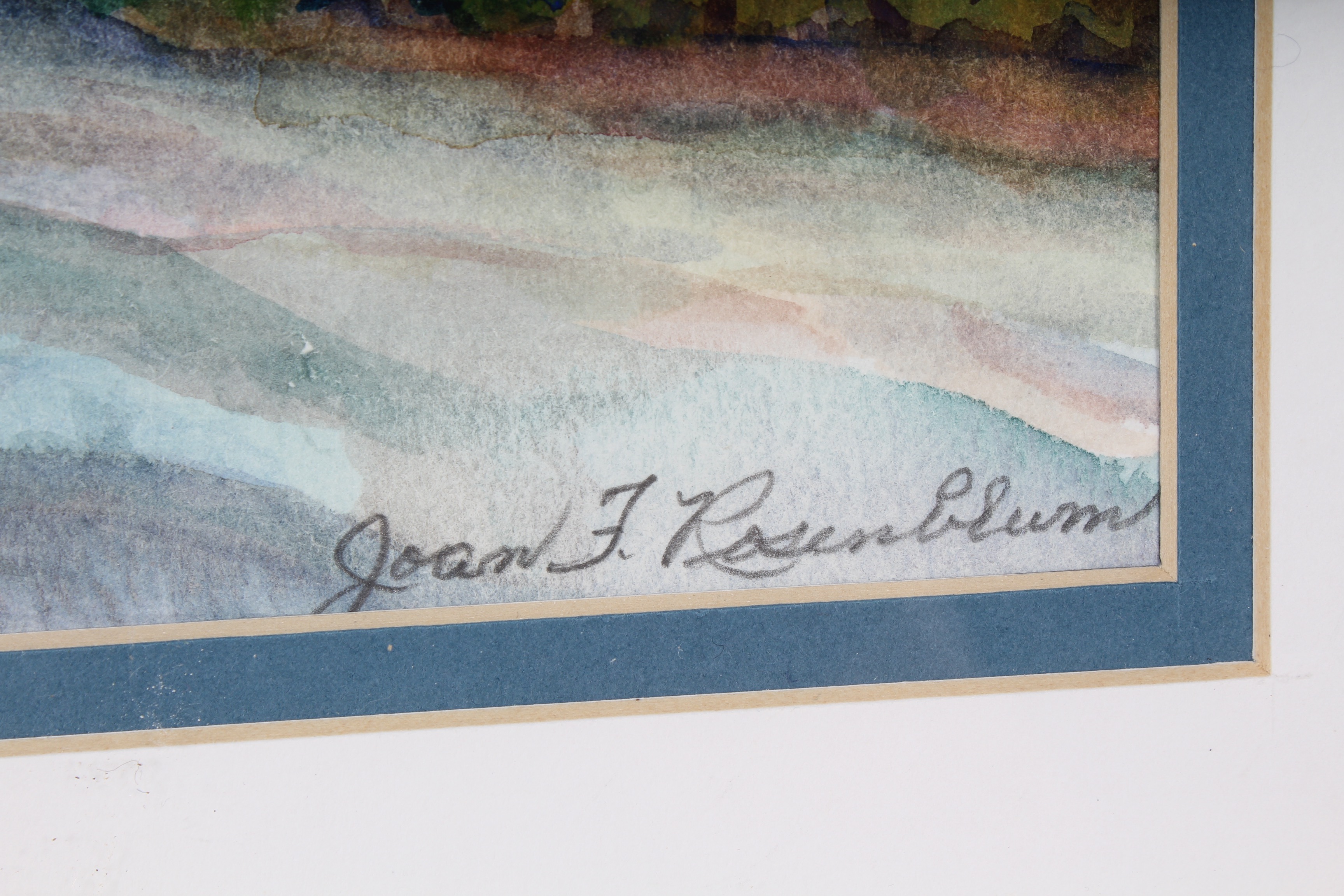 Coastal Landscape Watercolor by Joan T. Rosenblum
