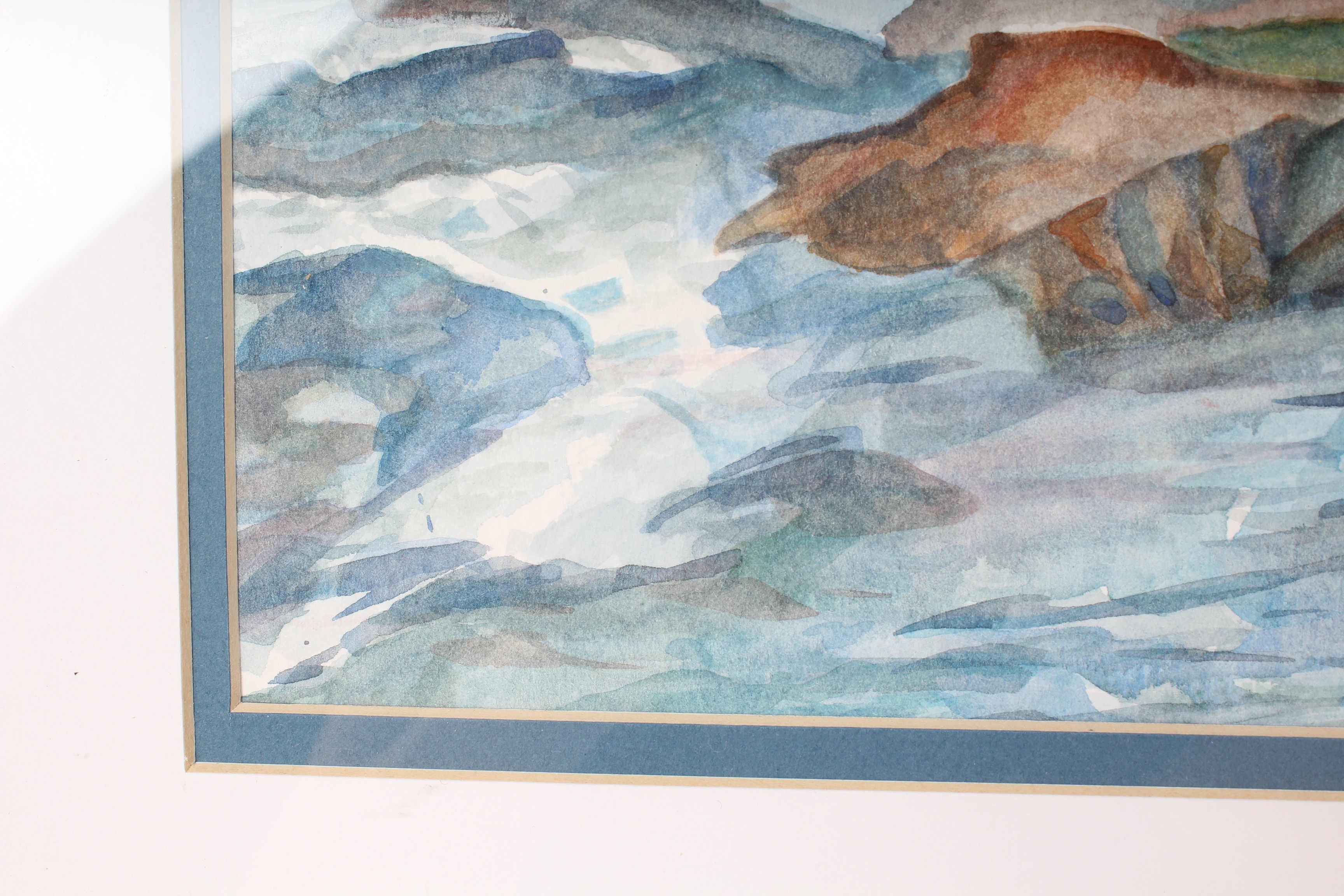 Coastal Landscape Watercolor by Joan T. Rosenblum