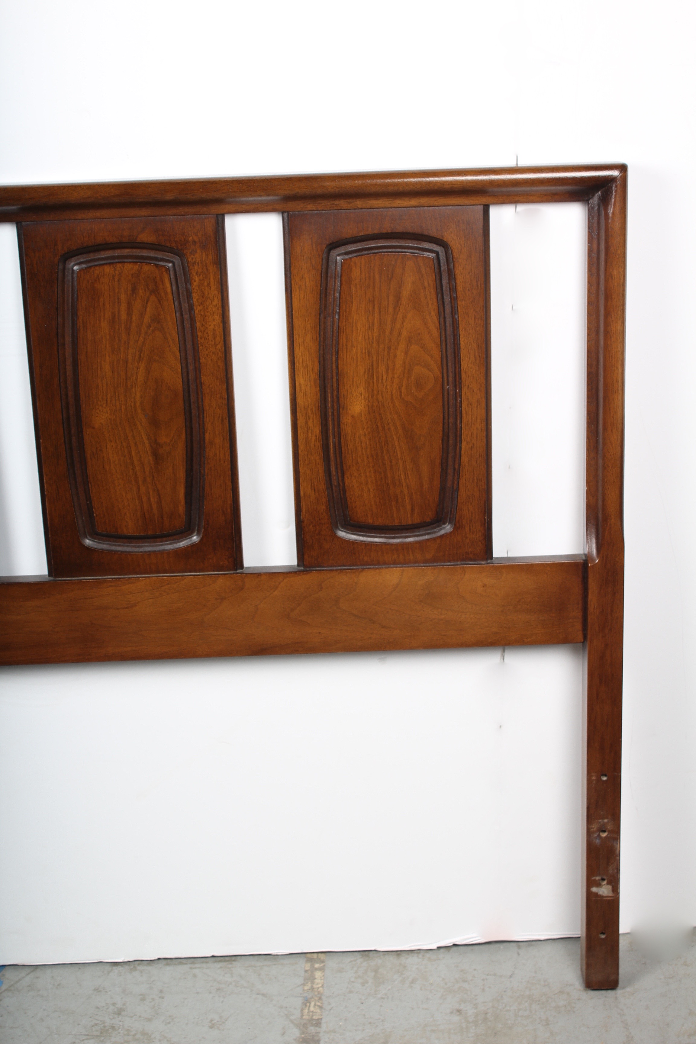 Mid Century Modern Broyhill Premier Walnut King Size Headboard