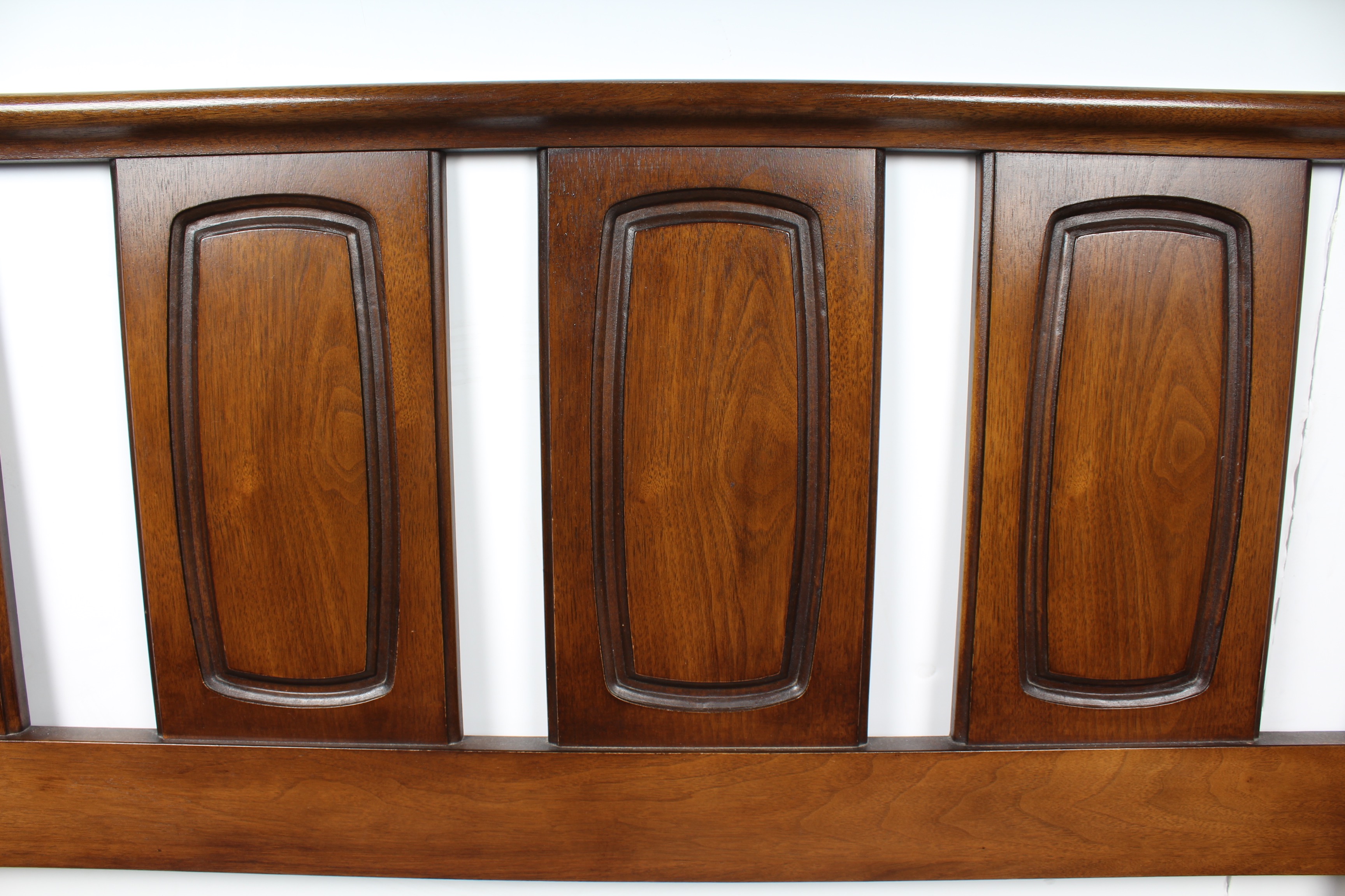 Mid Century Modern Broyhill Premier Walnut King Size Headboard
