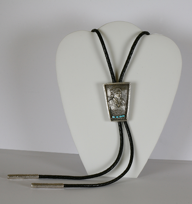Sterling Silver Philander Begay Navajo Bolo Tie