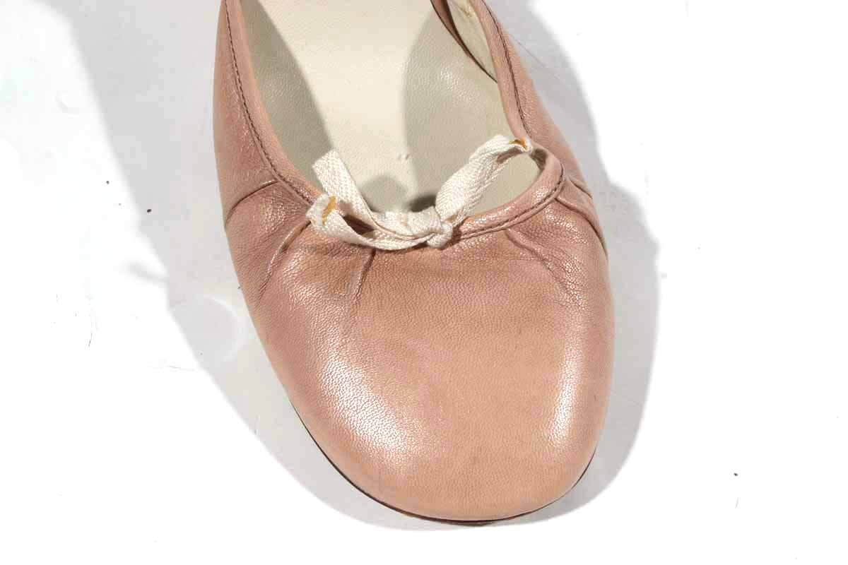 Prada Leather Round Toe Pumps, Size 8.5