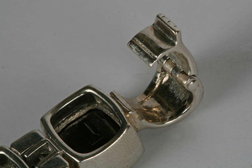 Sterling Silver, 18K Gold and Lagos "Black Caviar" Smokey Topaz Pendant