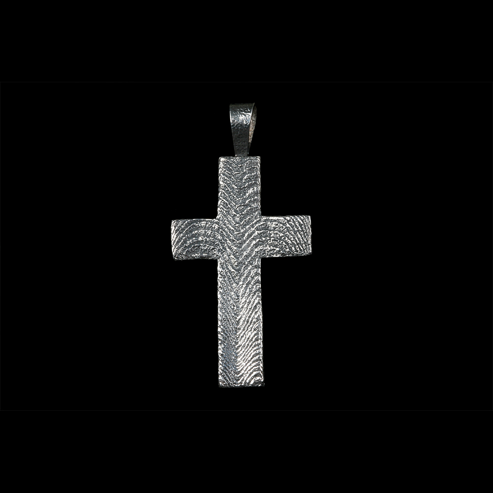 Sterling Silver Gerald Lomaventema Navajo Cross Pendant