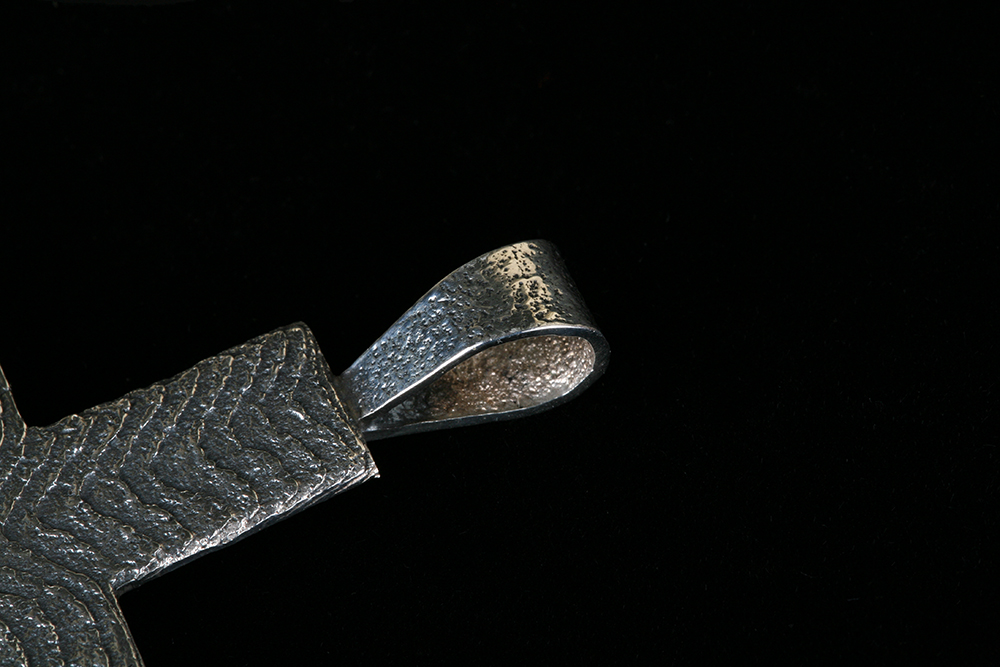 Sterling Silver Gerald Lomaventema Navajo Cross Pendant