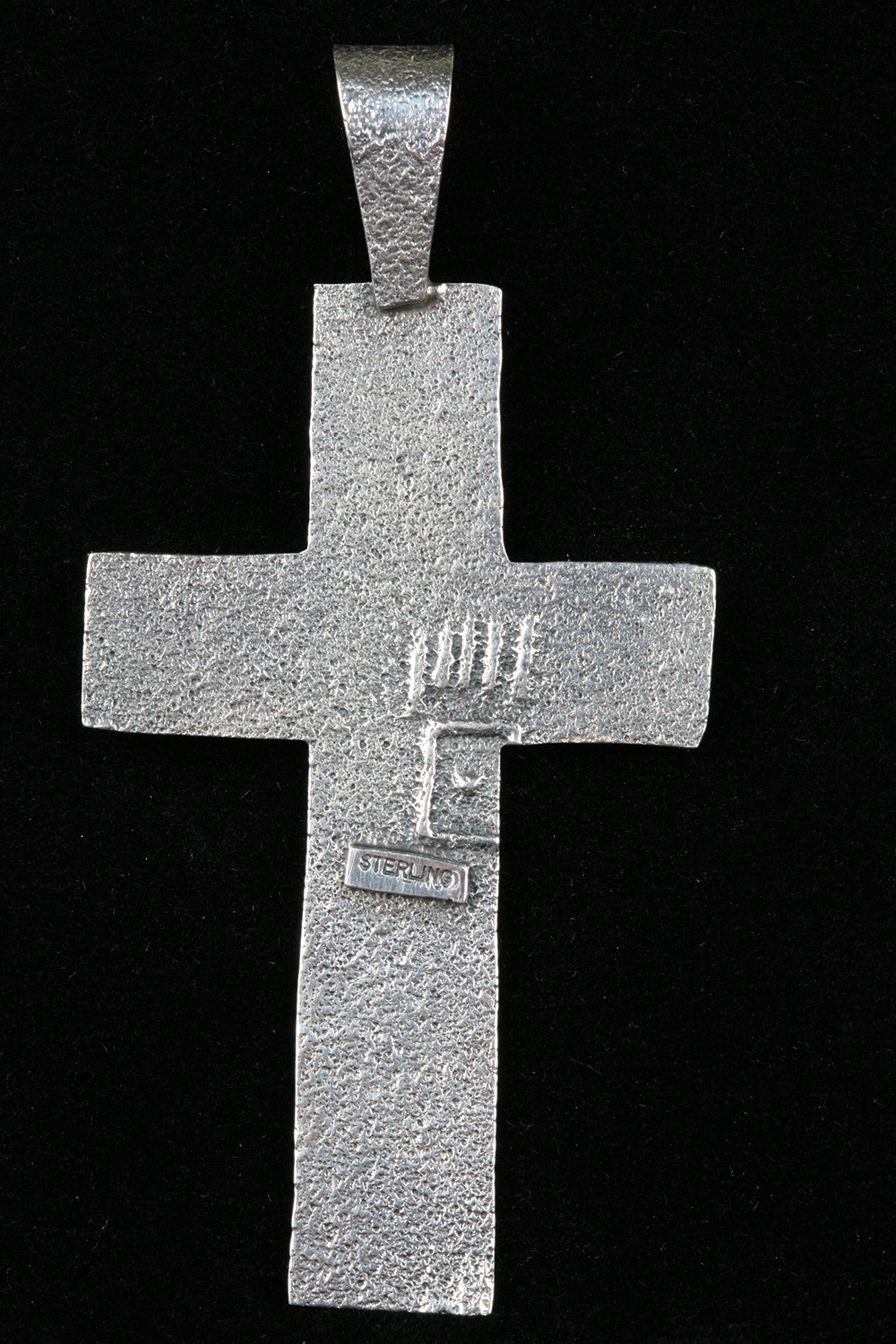 Sterling Silver Gerald Lomaventema Navajo Cross Pendant