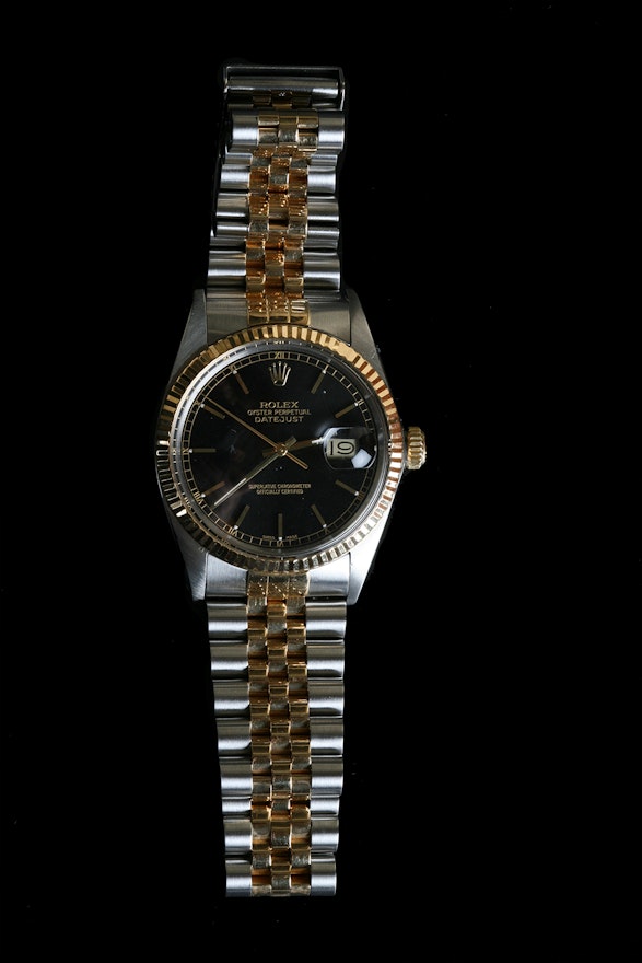 Vintage 18K Gold and Stainless Steel Rolex Datejust Watch