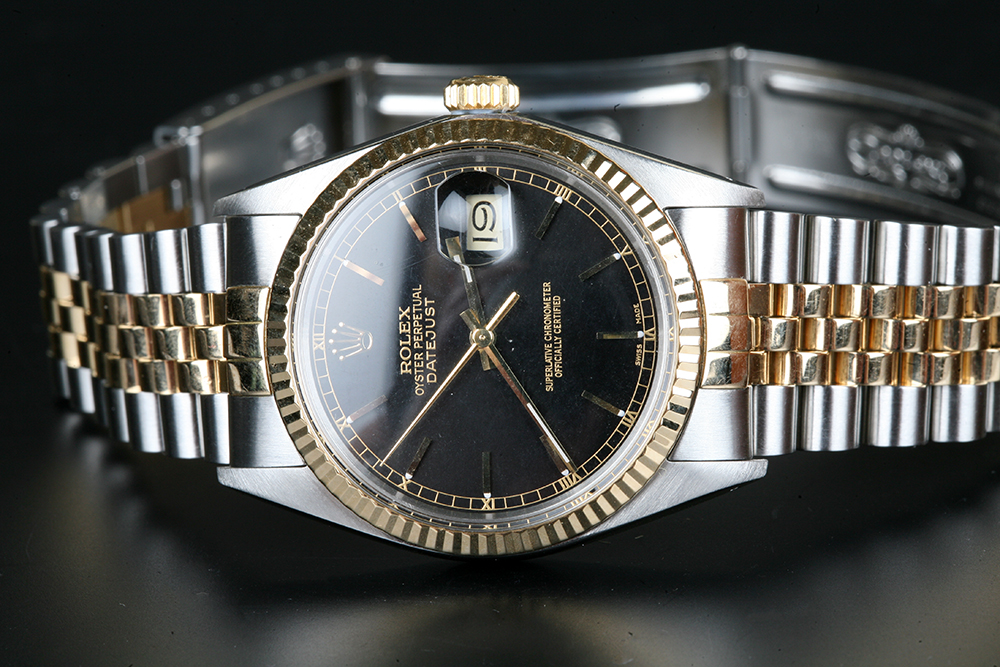 Vintage 18K Gold and Stainless Steel Rolex Datejust Watch