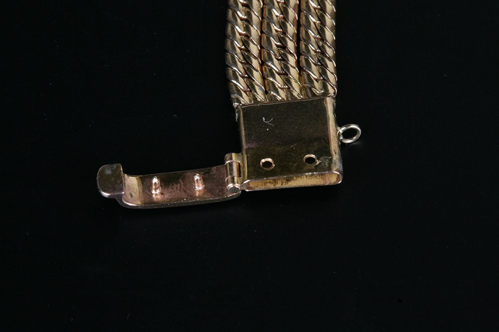 Paul Ditisheim Gold, Diamond and Ruby Bracelet Watch