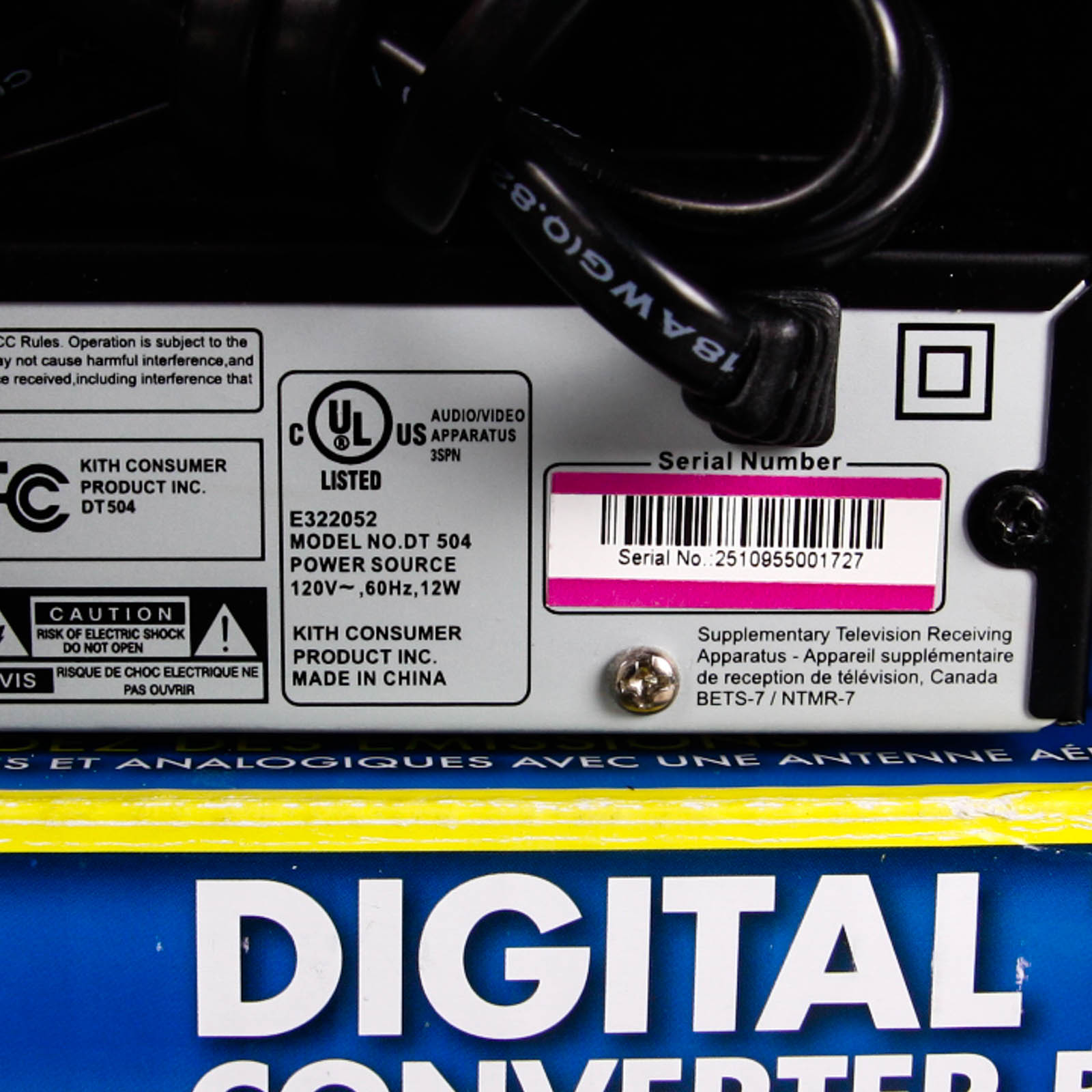 KCPI Digital TV Converter Box