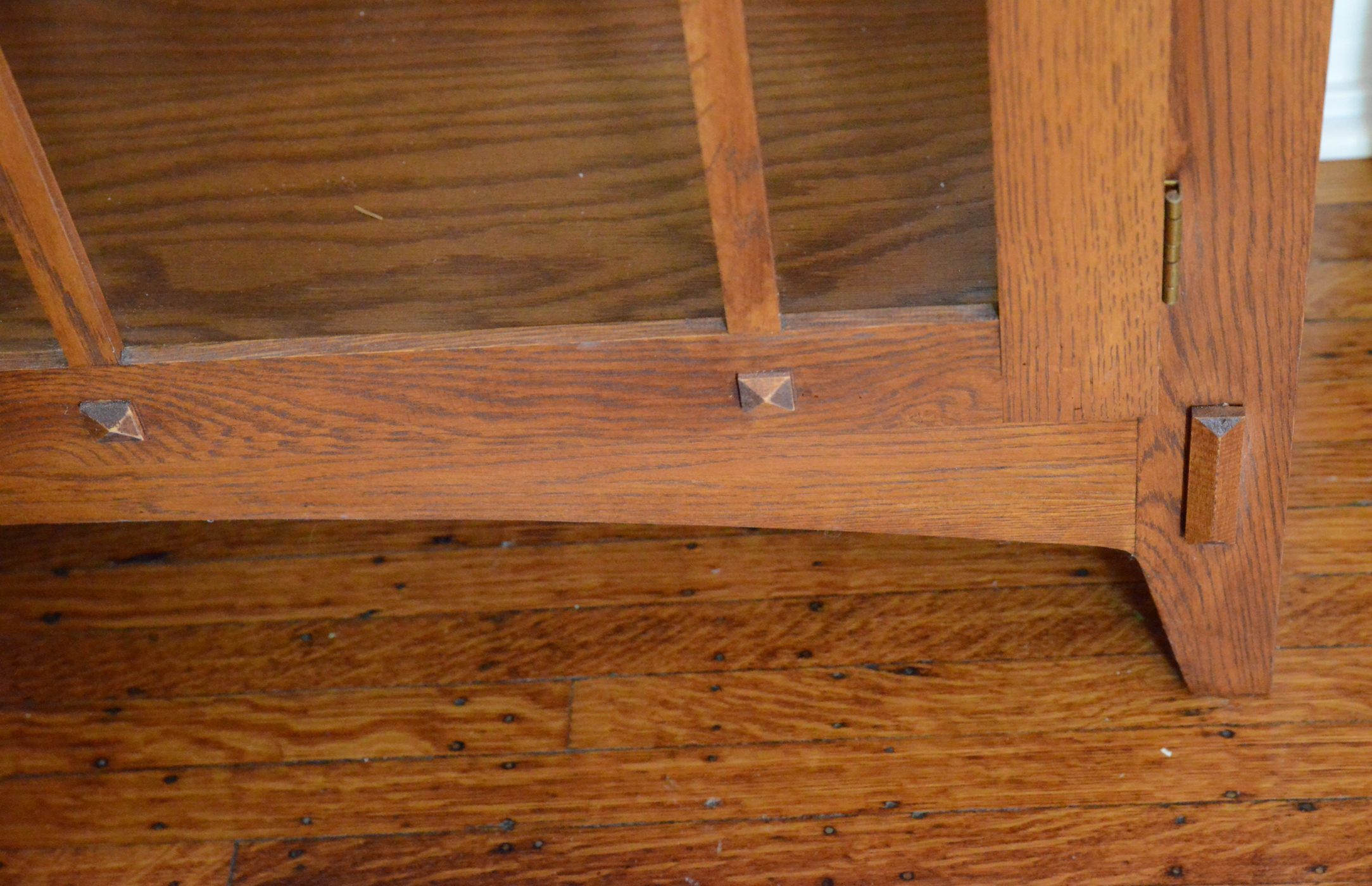 Mission Style Oak China Cabinet