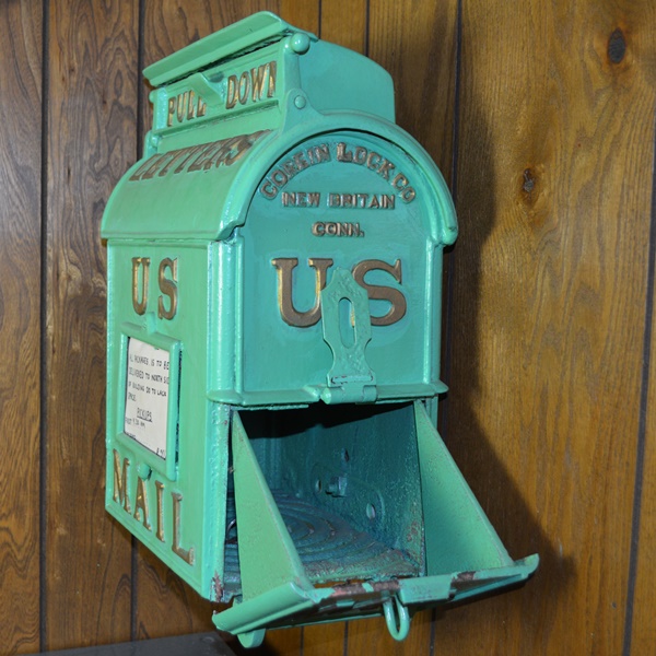 Corbin Lock Company Vintage Cast Iron U.S. Mail Box