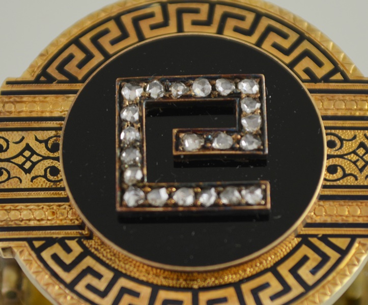 Victorian 14K Yellow Gold Pendant Brooch