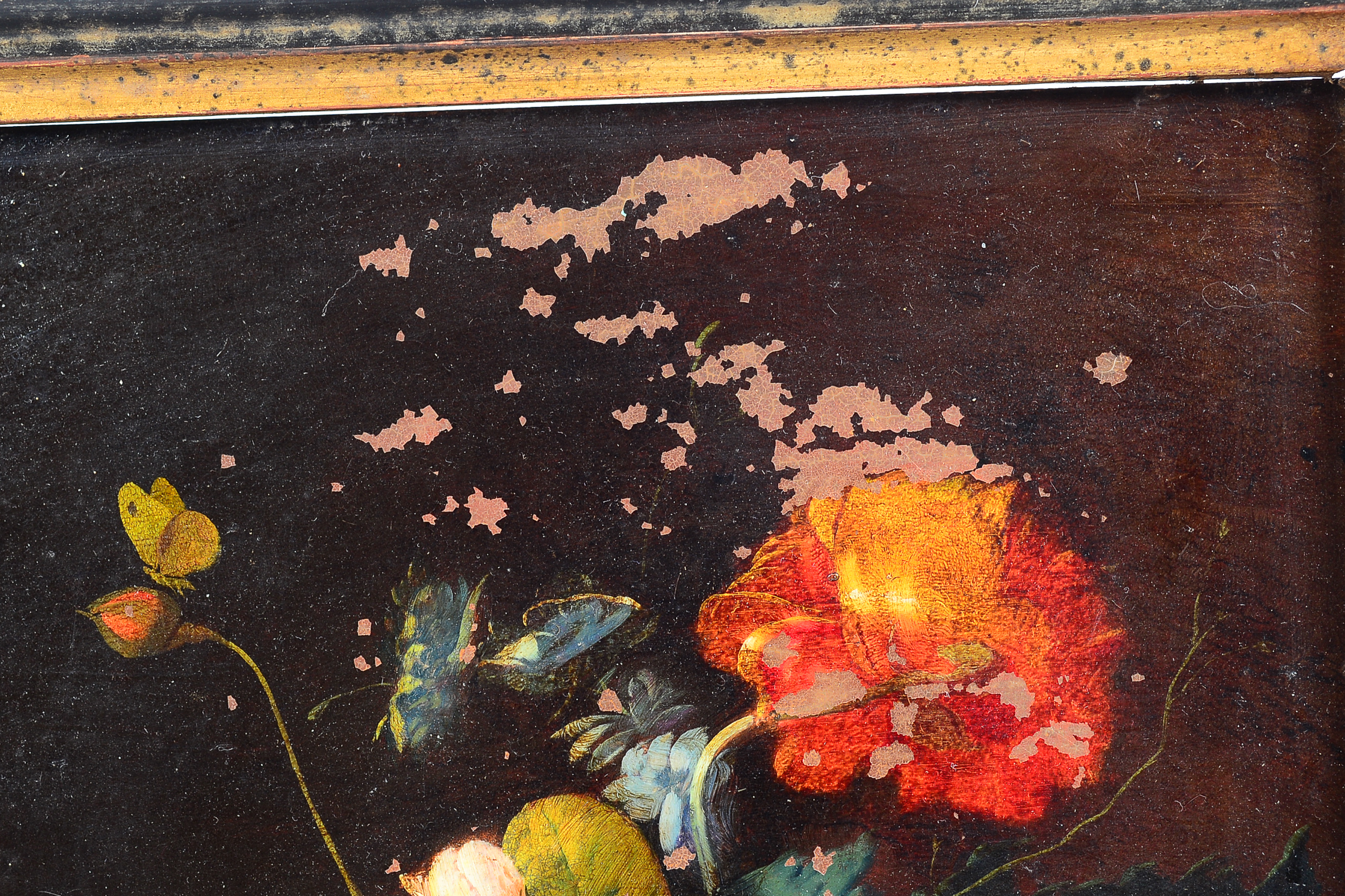 Ida Calzolari Original Oil Still Life Painting on Copper Plate