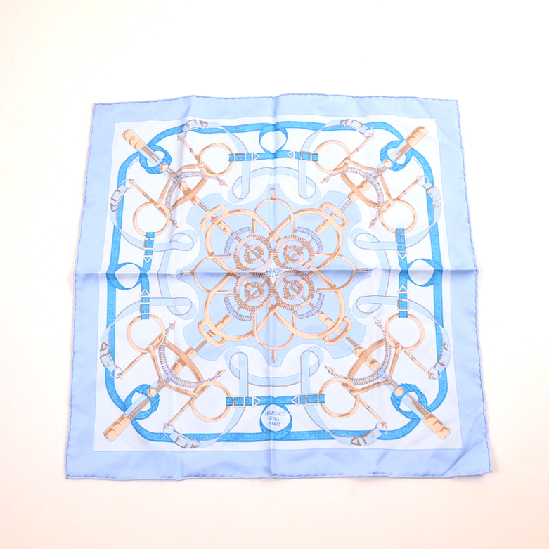 Hermès "Eperon d'Or" Silk Scarf with Two Neck Scarves